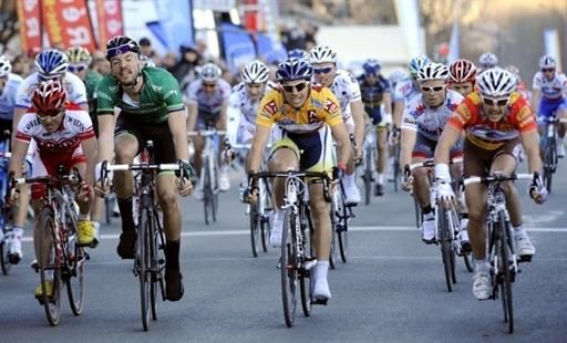 Marco Marcato (Vacansoleil) in the yellow points jersey