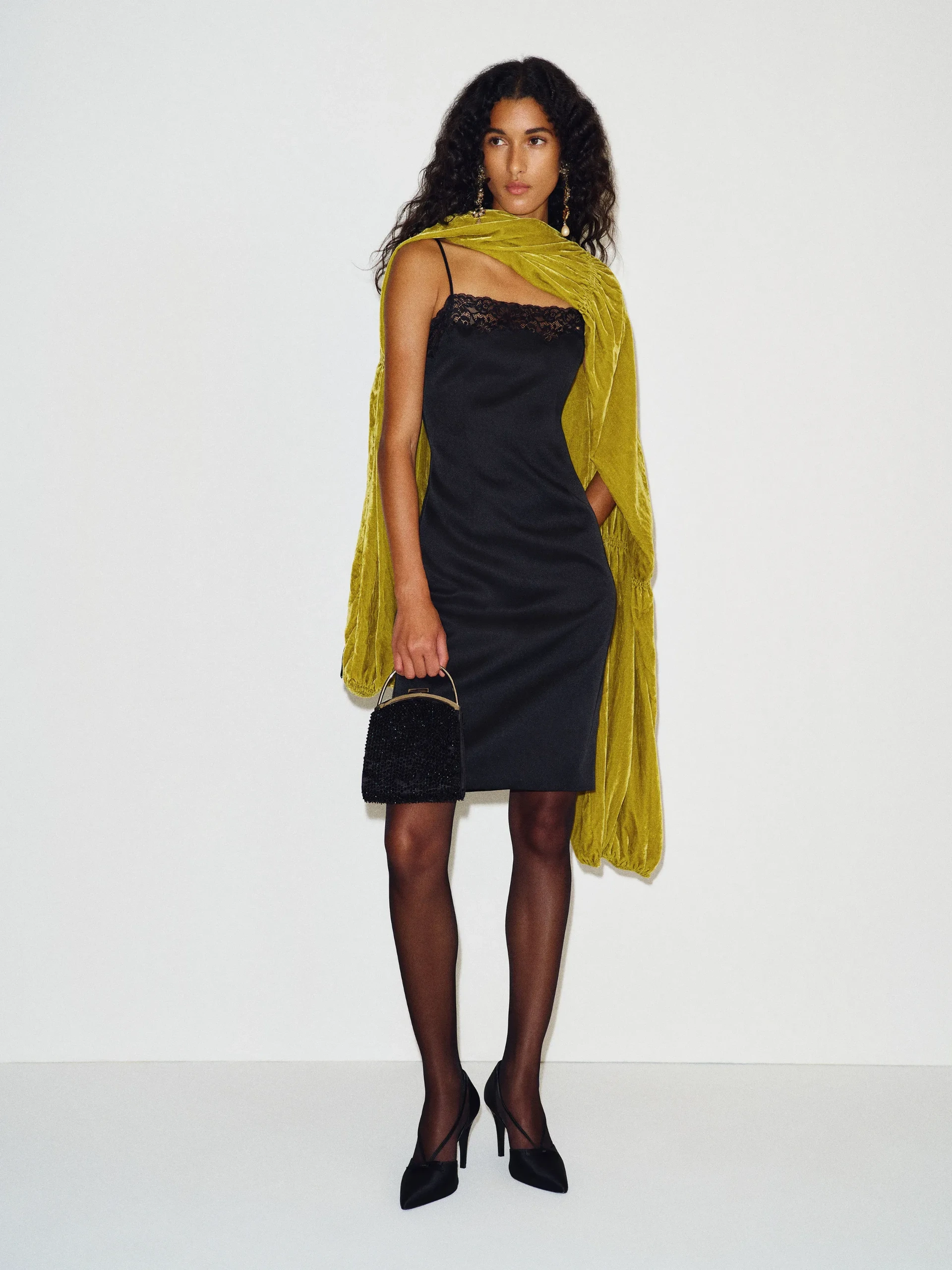 Reformation x Alexa Chung, Red Carpet Scarf