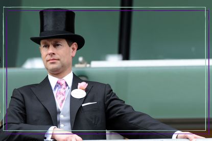 Prince Edward wearing a top hat