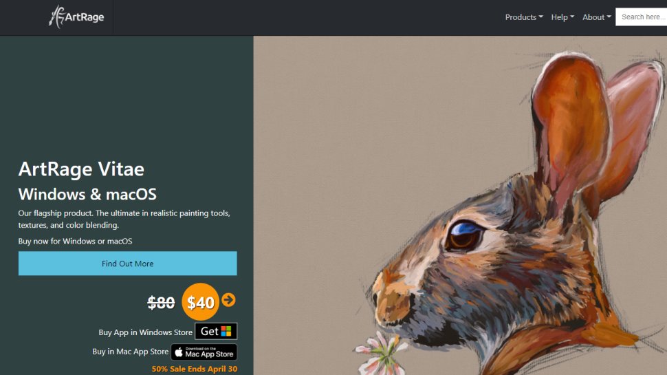 Website screenshot for ArtRage