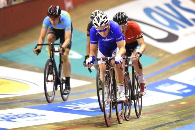 Jasper De Buyst leading the peloton