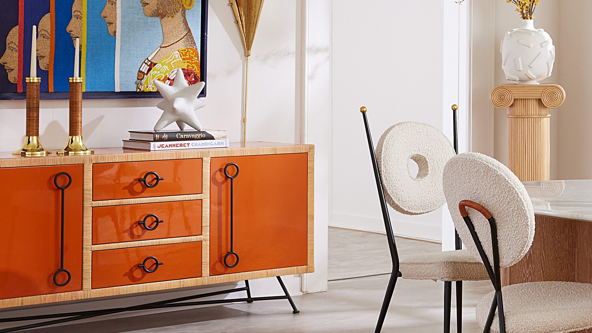 Rattan sideboard
