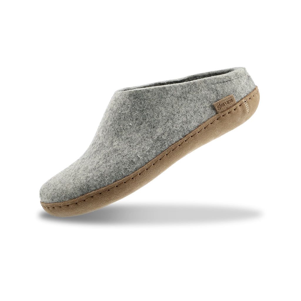 Slip-On With Leather Sole - Grey