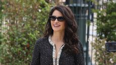 Penelope Cruz wearing a Chanel boucle jacket