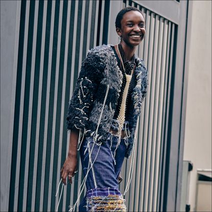 Guests at Milan Fashion Week SS24 in the best street style.