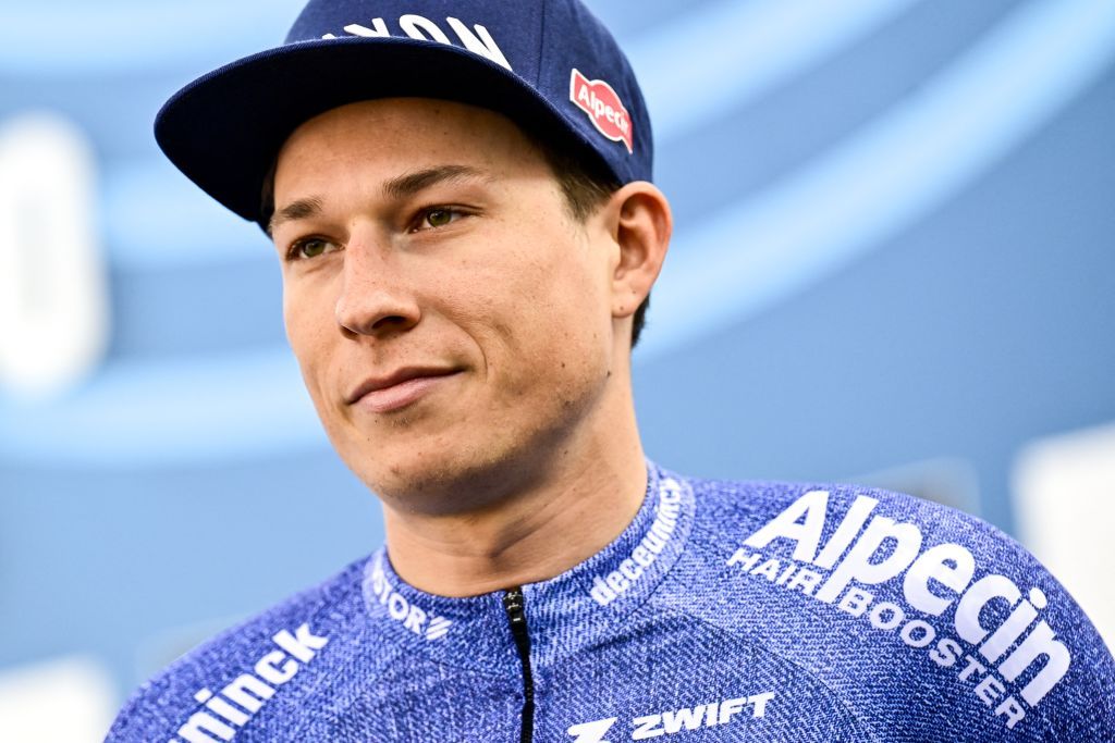 Belgian Aime De Gendt of Cofidis pictured at the start of the second stage of the Tirreno-Adriatico cycling race, from Camaiore to Follonica (198km), Italy, Tuesday 05 March 2024. BELGA PHOTO DIRK WAEM (Photo by DIRK WAEM / BELGA MAG / Belga via AFP)