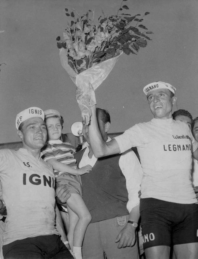 Ercole Baldini in pink in 1958