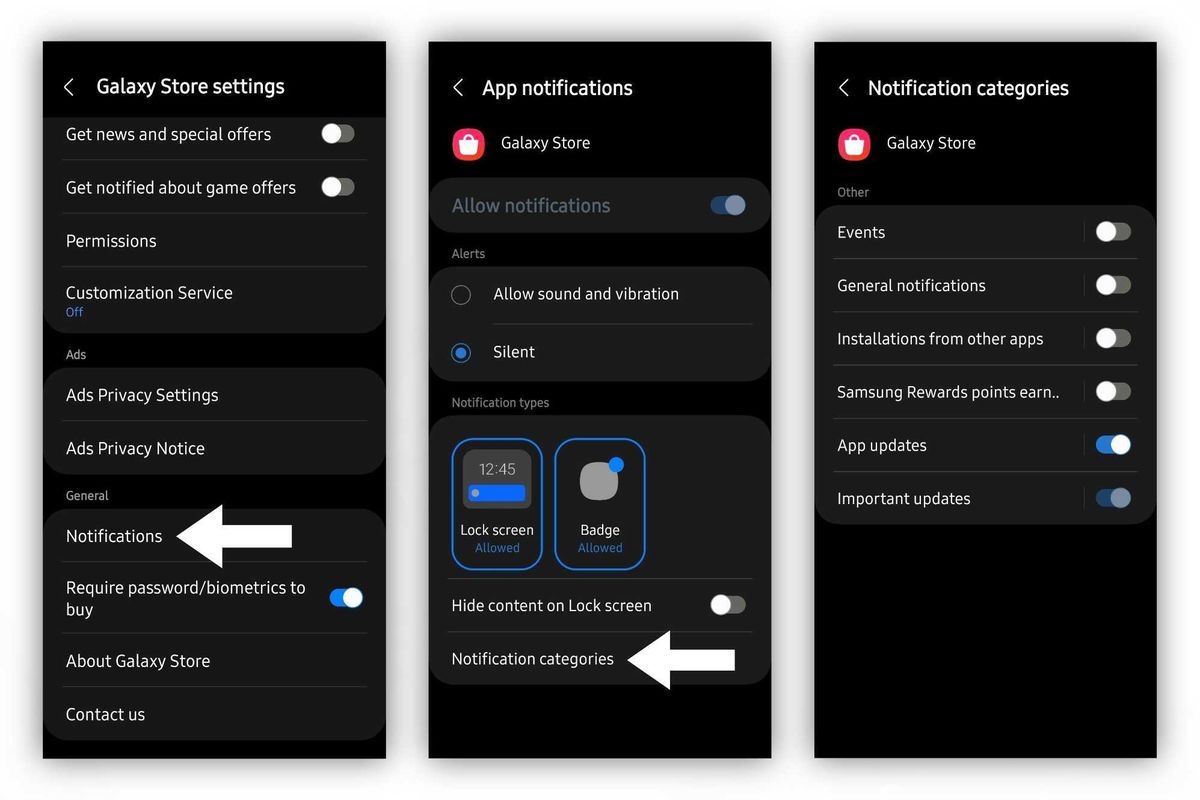 How to turn off Galaxy Store ads and notifications on Samsung phones ...