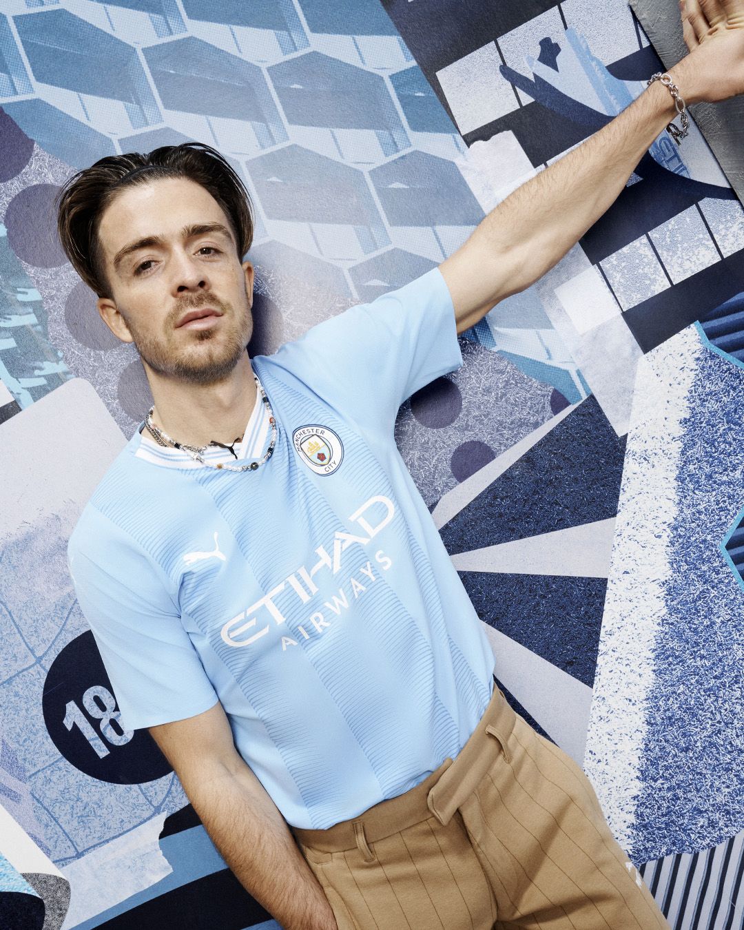 New Manchester City home shirt for the 23/24 season