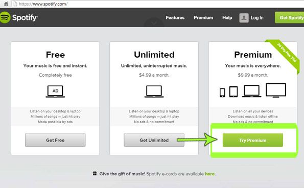 spotify premium free trial 6 months