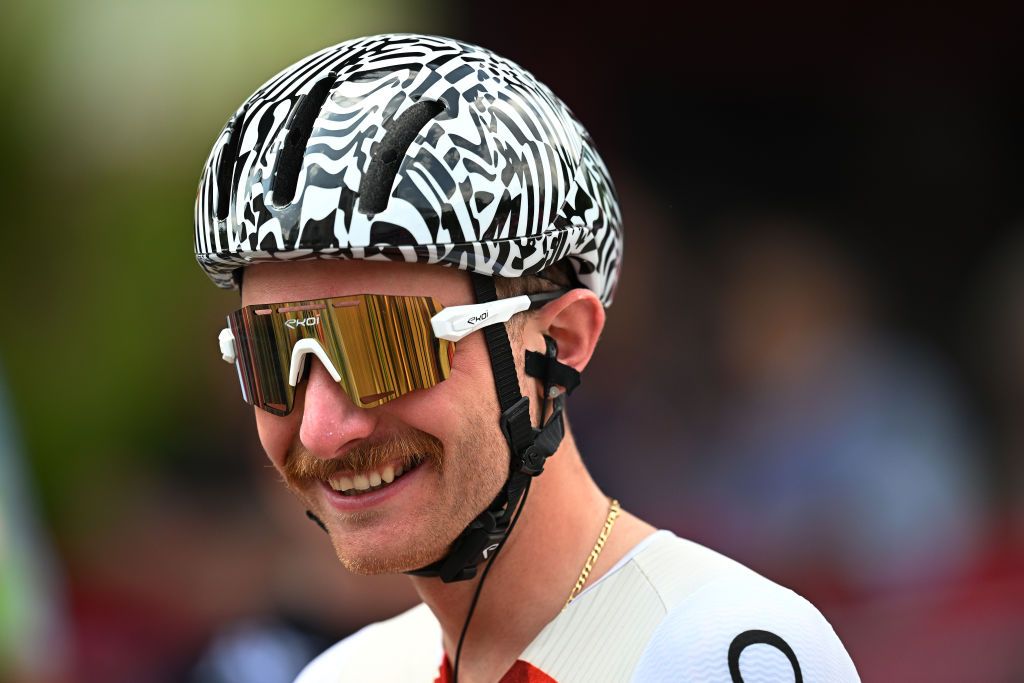 PERGINE VALSUGANA ITALY MAY 24 Simone Consonni of Italy and Team Cofidis prior to the 106th Giro dItalia 2023 Stage 17 a 197km stage from Pergine Valsugana to Caorle UCIWT on May 24 2023 in Pergine Valsugana Italy Photo by Stuart FranklinGetty Images