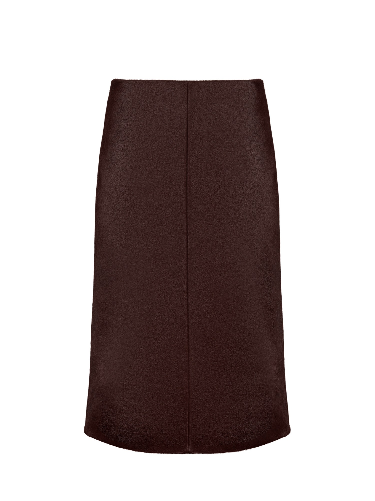 Jett Calf Hair Skirt Burgundy - Xs
