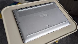 ASUS Zenbook S 16 underside with rubber feet