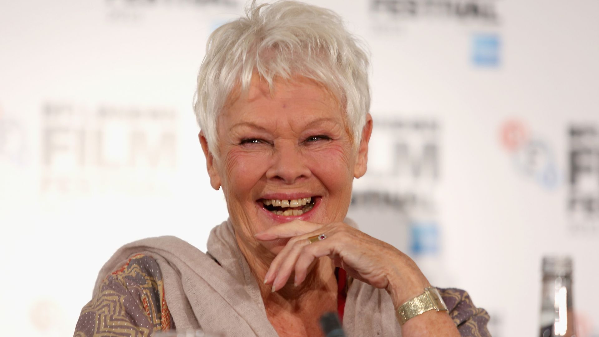Dame Judi Dench attends a press conference during the 57th BFI London Film Festival on October 16, 2013