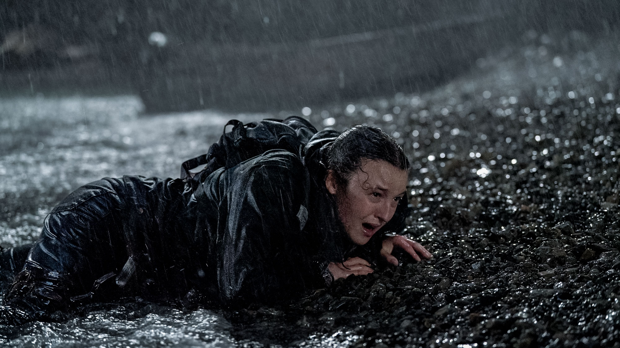 Bella Ramsey in "The Last of Us" season 2 episode 7.