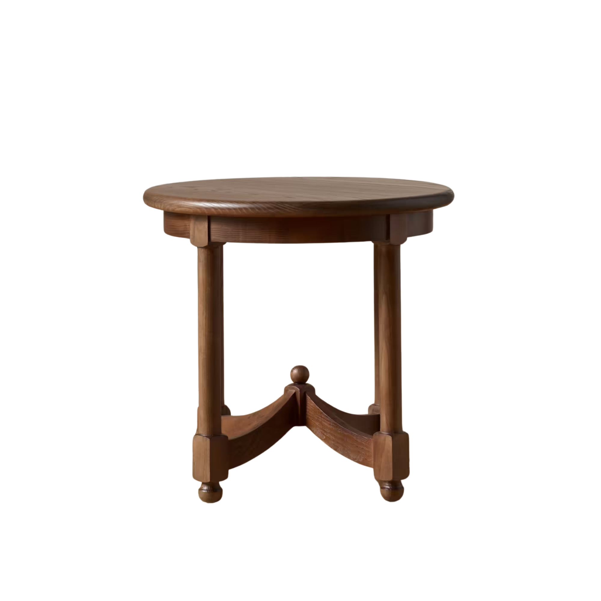 a wooden side table