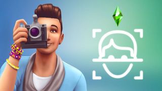 A character from the Sims 4 holding a camera