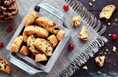 Apricot and cranberry biscotti