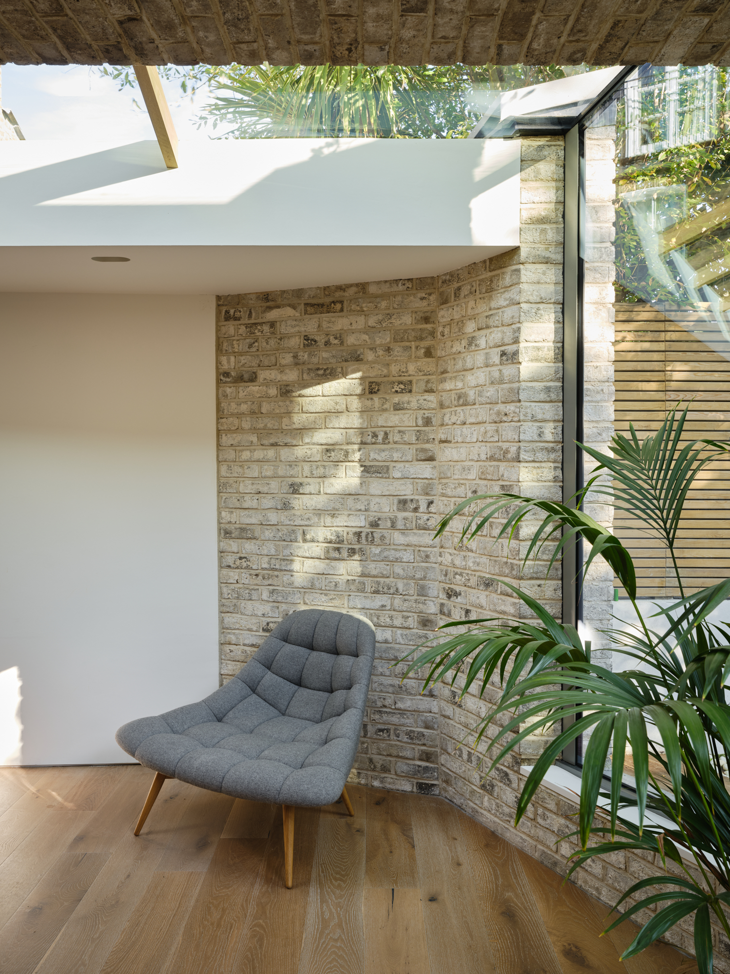 A new seating area at the rear of the extension