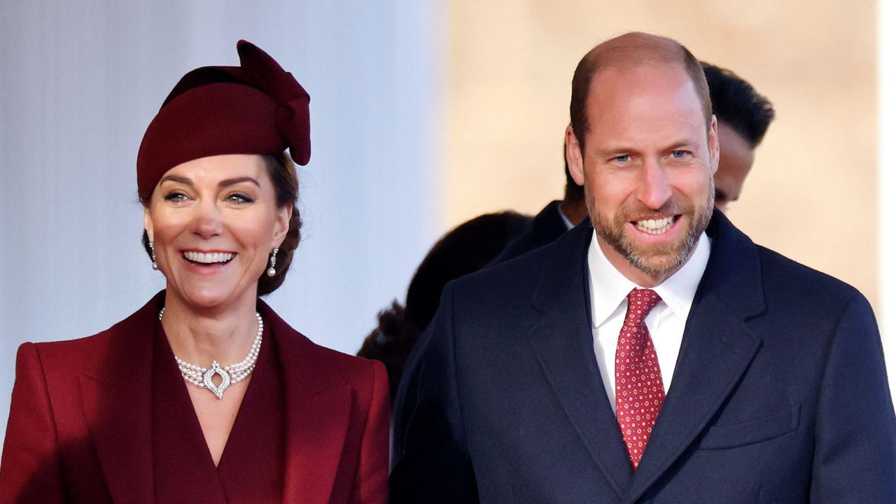 The Prince and Princess of Wales attend the ceremonial welcome for The Amir of the State of Qatar