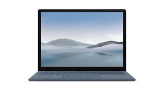 El Surface Laptop 4 sobre un fondo blanco
