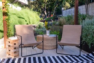 deck in backyard by Eden Garden Design