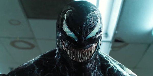 Venom about to ear criminal