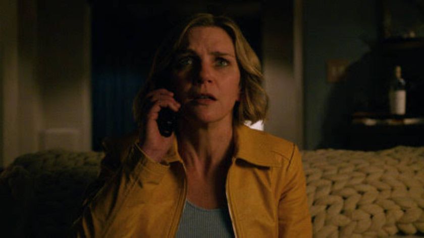 Rhea Seehorn as Carol in Pluribus.