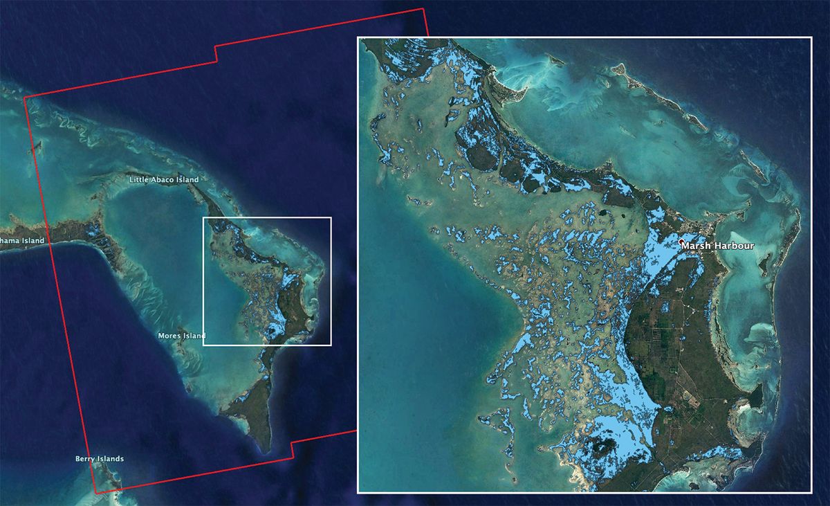 Спутниковый снимок Кубы