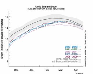 Arctic sea ice 2013