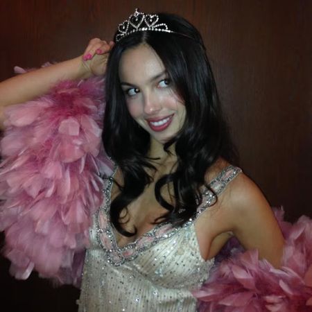 Olivia Rodrigo dressed as a princess in a tiara