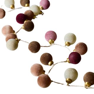 Flocked Ball Garland