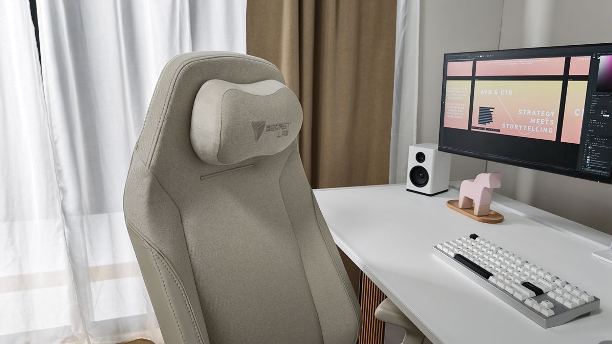 The Secretlab Atlas on show at the brand's Singapore showroom and office.