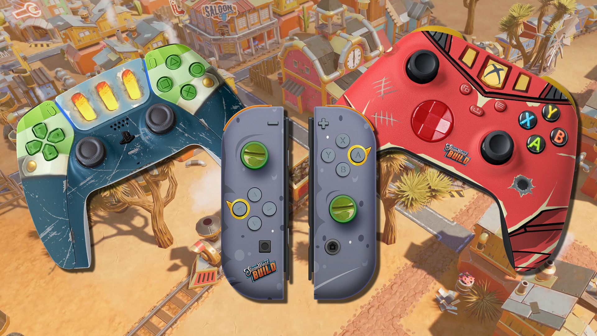Win a custom hand-painted SteamWorld Build controller and game