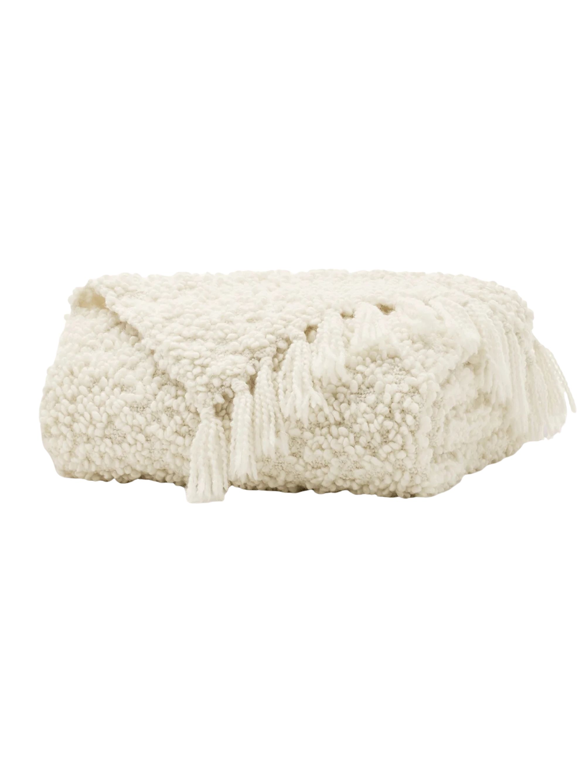 Cozy Boucle Throw Blanket