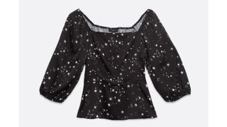 New Look tall star square neck peplum top, best party tops for women
