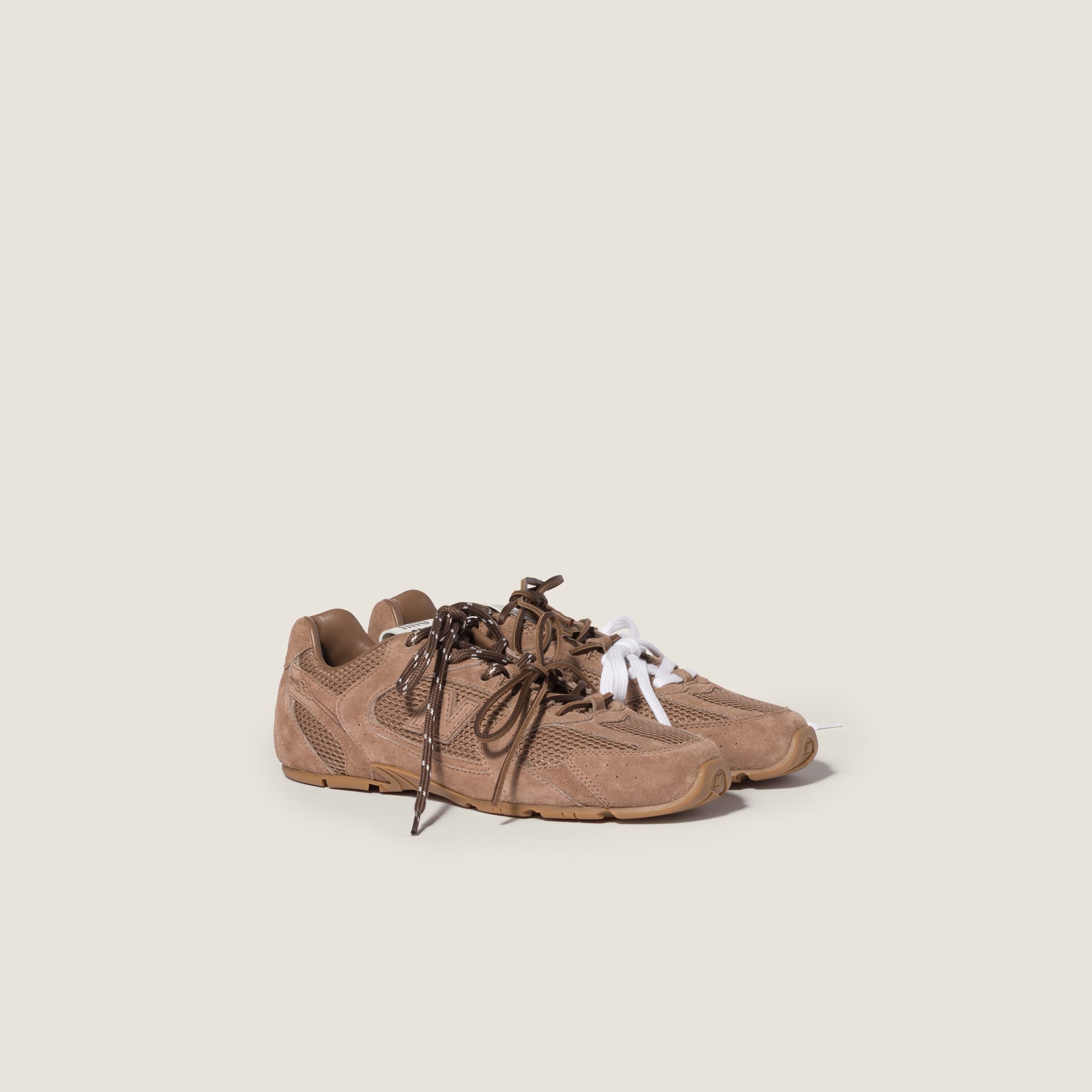 New Balance X Miu Miu 530 Sl Suede and Mesh Sneakers