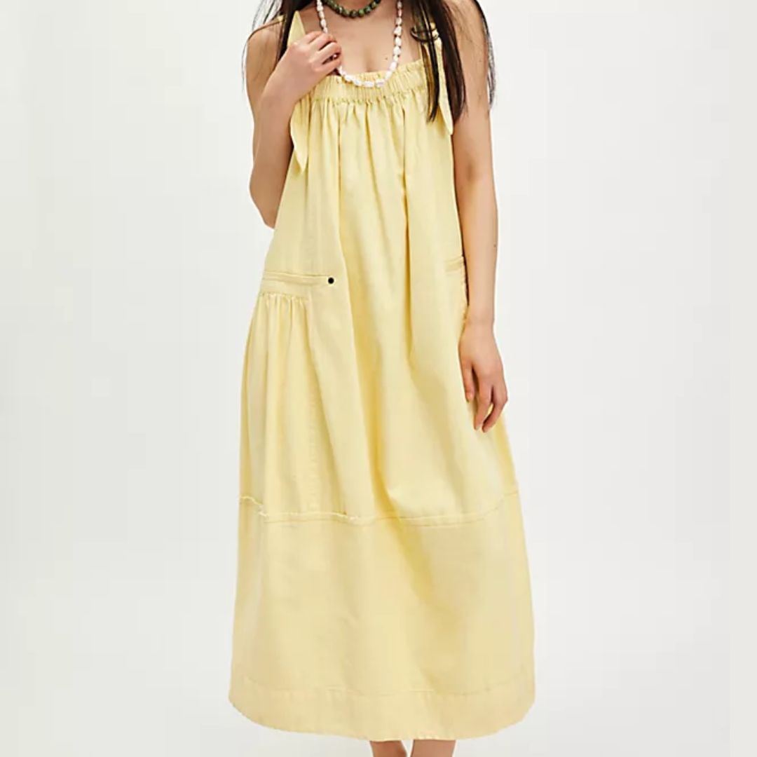Free People Machu Barrel Midi Dress