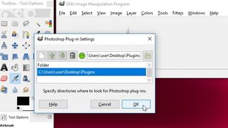 3 Help GIMP find the Photoshop plugin