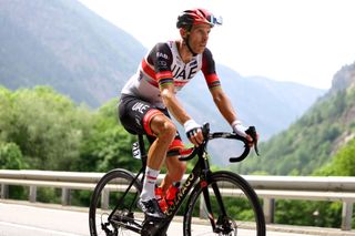 COGNE ITALY MAY 22 Rui Alberto Faria Da Costa of Portugal and UAE Team Emirates competes during the 105th Giro dItalia 2022 Stage 15 a 177km stage from Rivarolo Canavese to Cogne 1622m Giro WorldTour on May 22 2022 in Cogne Italy Photo by Michael SteeleGetty Images