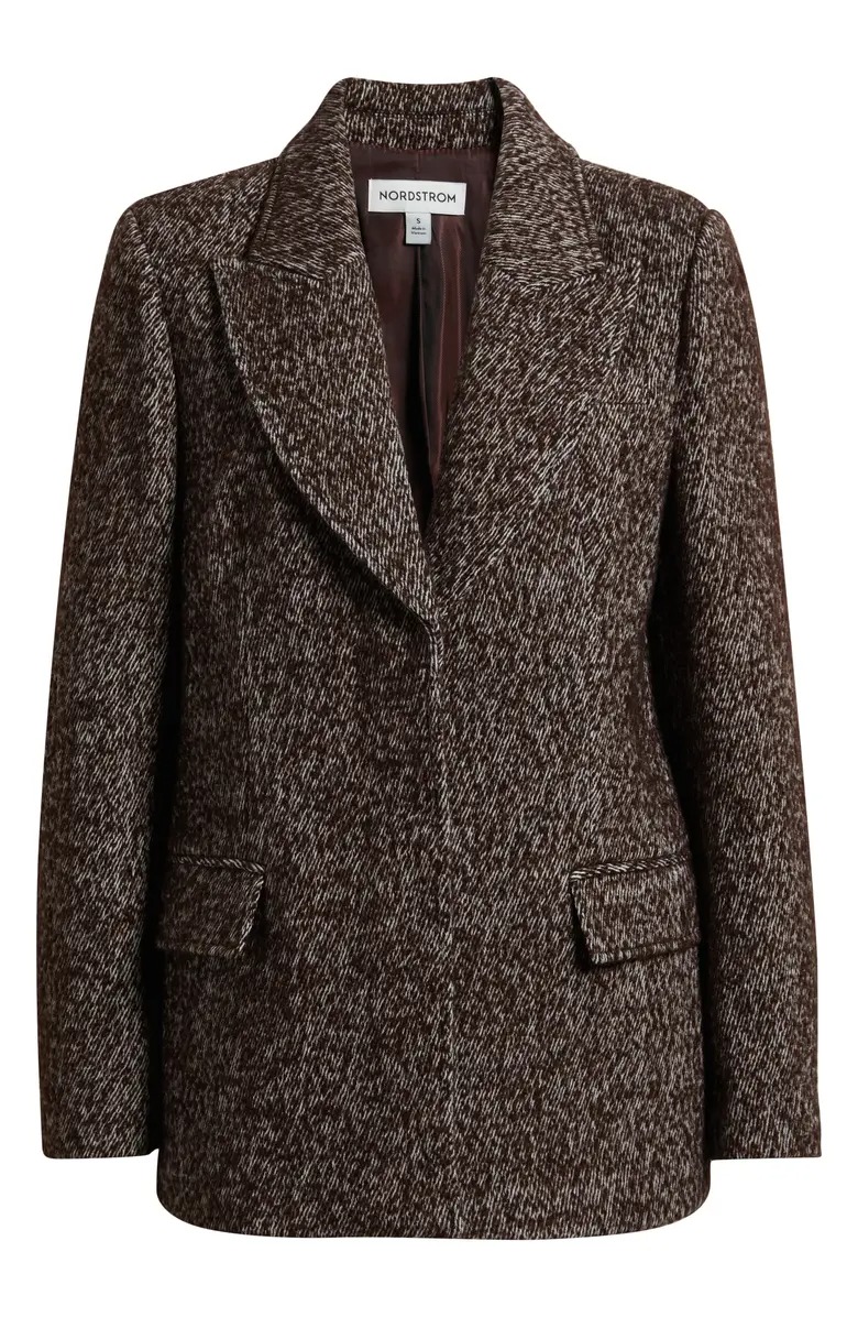 Nordstrom, The Liv Textured Boyfriend Blazer