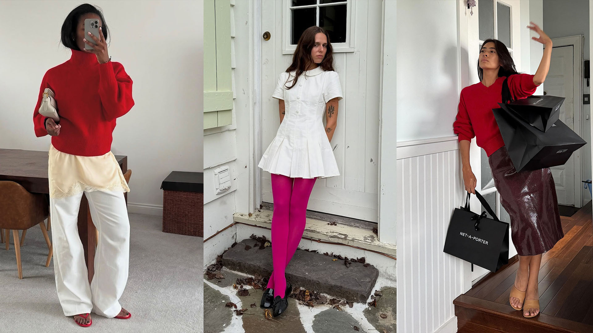 Women wearing Valentine's Day outfit ideas
