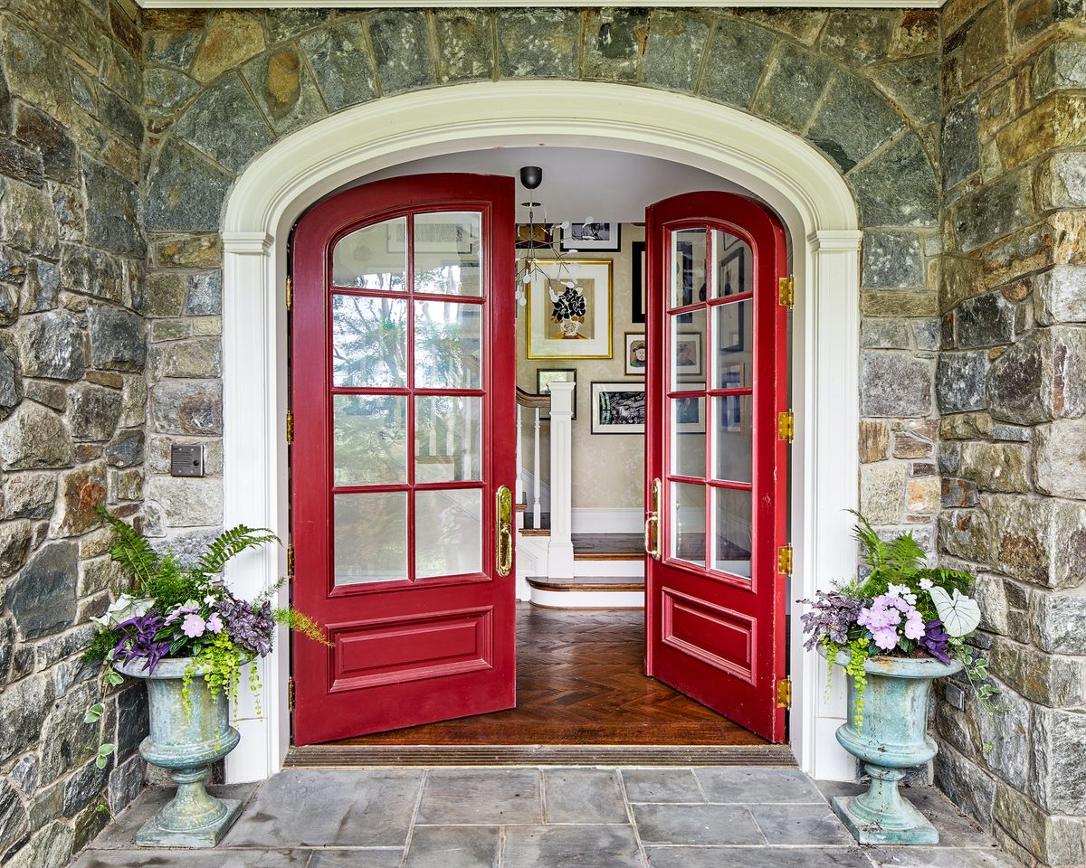 Custom Double Front Doors Made From Solid Wood - Doors by Decora