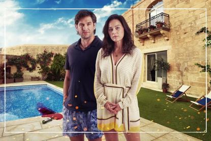 a promotional shot of Jill Halfpenny for The Holiday on Channel 5