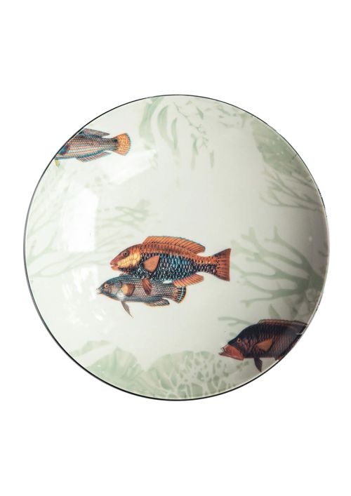 Vito Nesta | Amami Porcelain Soup Plate With Tropical Fish #1