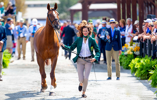 WEG eventing trot-up fashion