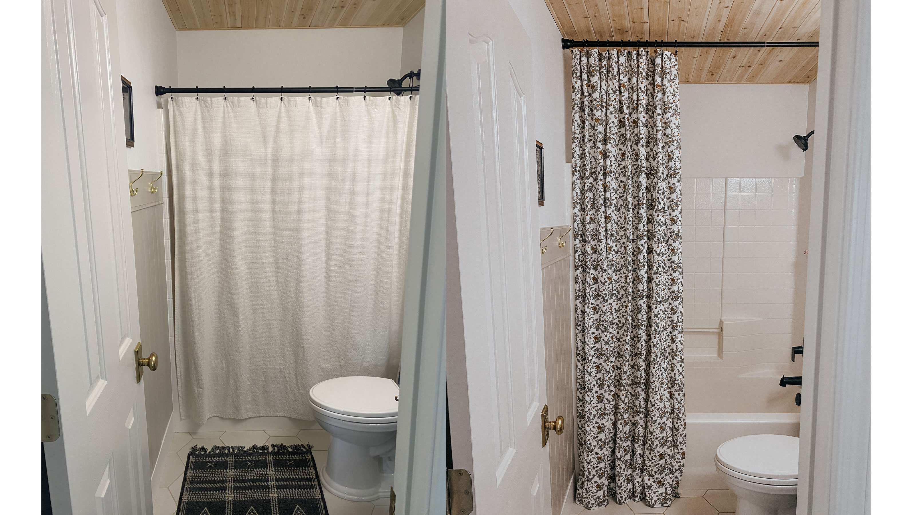 Extra Long Shower Curtain DIY - Room for Tuesday Blog