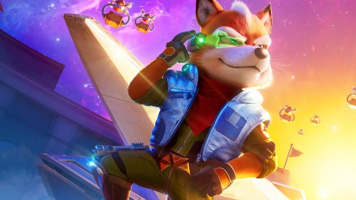 Screenshot of Star Fox in Super Mario Galaxy Movie