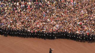 Crowds at the royal wedding, 2011