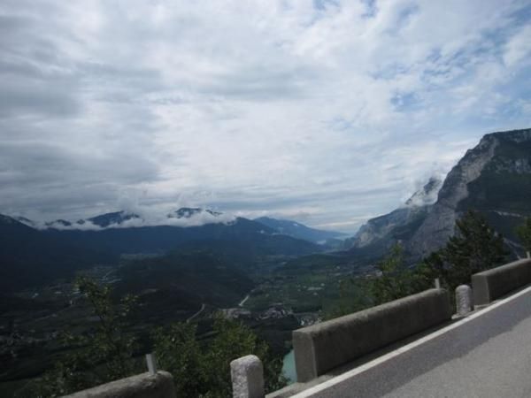 The views on the final climb of the 2011 TransAlp were spectacular.